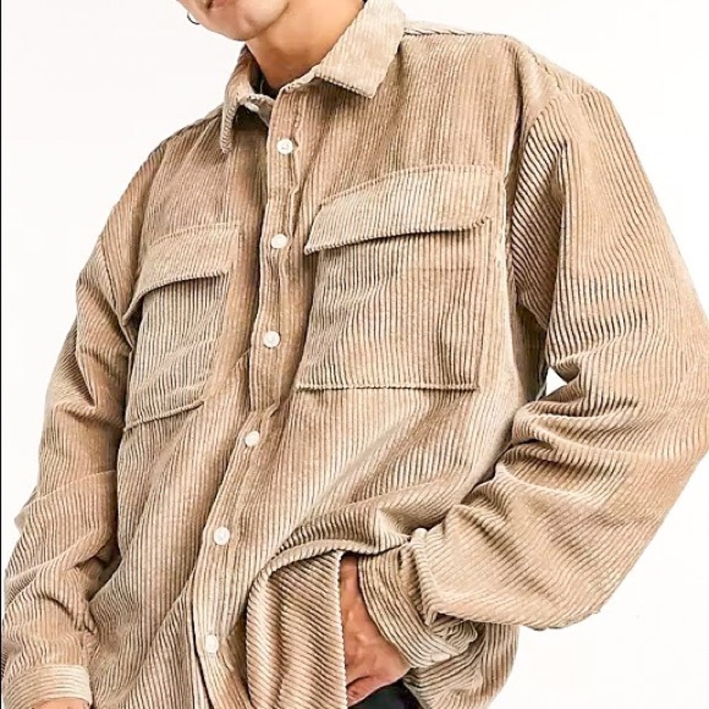 Reclaimed Vintage Shacket, Size Medium